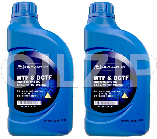 현대모비스 MTF & DCTF 신세틱 70W 04300-KX1B0 2L DCT변속기오일