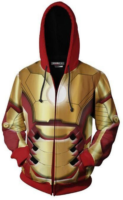 배틀아이언맨 후드 스웨트 셔츠 코트 코스프레 할로윈의상 코스튬