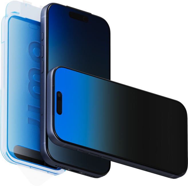 지모 아이폰 이지 나노핏 360도 사생활보호 강화유리 액정 보호 필름, 1개