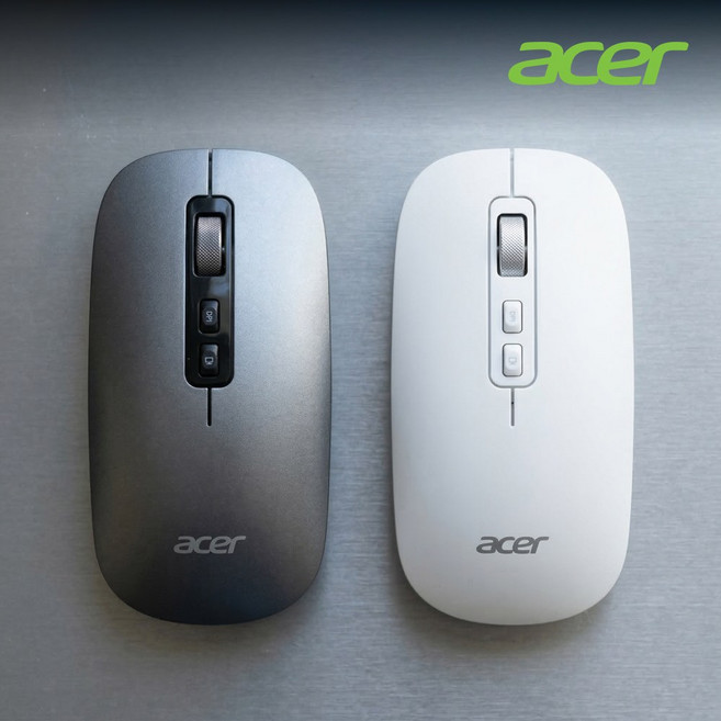 에이서 EMW211 무선 마우스 블루투스 지원 휴대용 가벼운 마우스, 화이트