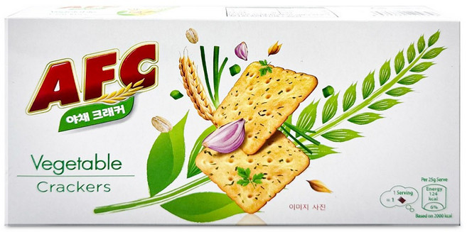 AFC 야채크래커 150g (25g x 6입) 크래커 간식 소비기한 26.07.04, 1개