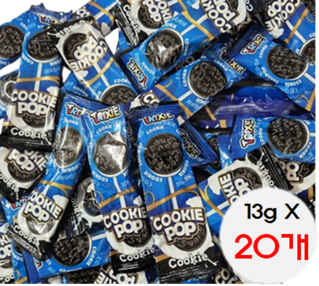 트레프 트릭시 쿠키팝 소분판매, 13g, 20개