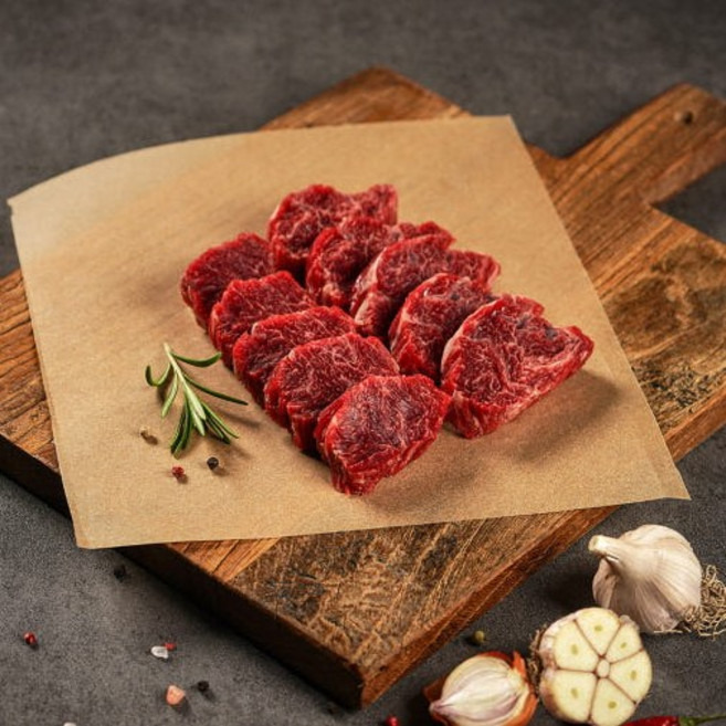 안동우리한우 1++등급 구이용 한우제비추리 300g 1개