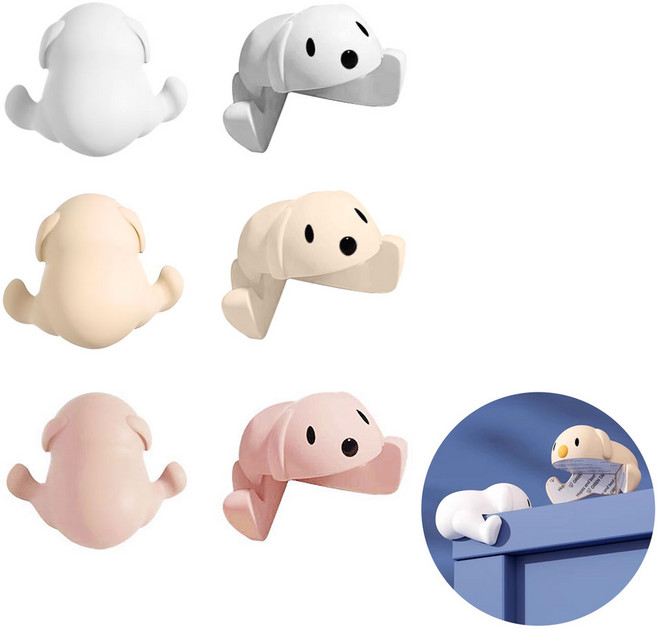 도나토르 귀여운 강아지 테이블 모서리 보호캡8p, 8개, 핑크