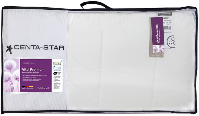 [코스트코] 센타스타 바이탈 프리미엄 이불 - 퀸 화이트/봄가을겨울용/Oeko-Tex 독일 특허 하이테크 원사 면 100% 충전재 통기성 내구성 습기배출탁월 충전재 뭉침 쏠림No, 화이트