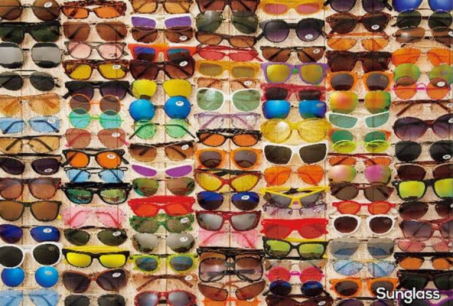 [일본제]비벌리 1000피스 지그소 퍼즐 지그소마니아 Sunglass(49×72㎝) 1000-003, 1개