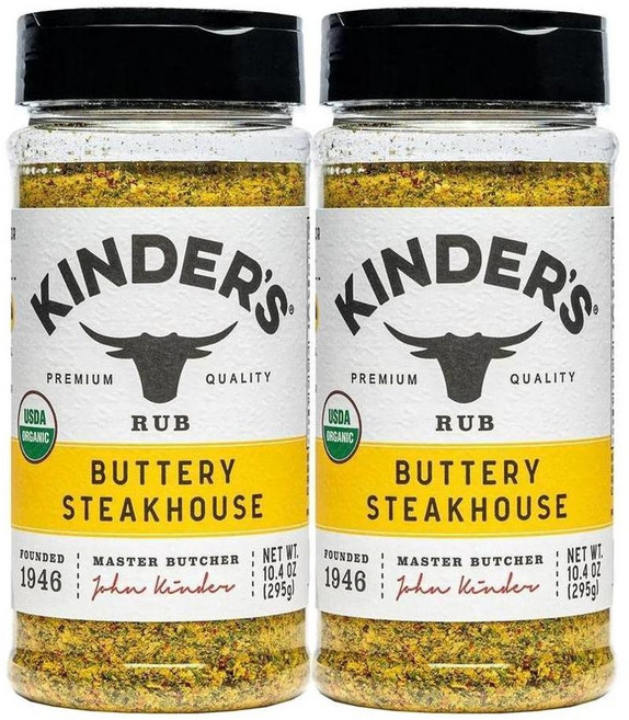 킨더스 버터리 스테이크하우스 시즈닝 Kinder's Buttery Steakhouse Seasoning 295g, 2개