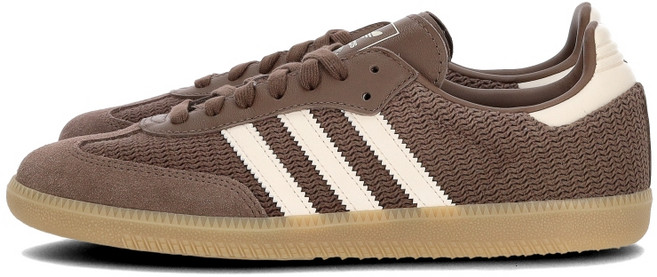 Adidas Samba Og 可可棕色 復古 編織 膠底 休閒鞋