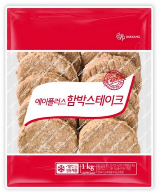 대상 함박스테이크, 1개, 1kg