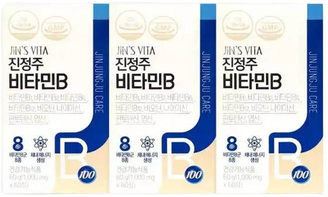 진정주 비타민B 1000mg X 60정 3박스, 진정주 비타민B 1000mg X 60정 3박스 5525