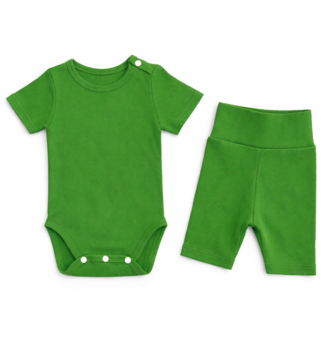 신생아 토들러 여름실내복 반팔 7부바지 바디슈트 세트
