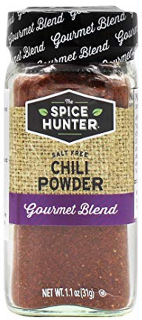 더 스파이스 헌터 칠리 파우더 블렌드 1.1 온스 병 (48개 팩 The Spice Hunter Chili Powder Blend 1.1 Ounce Jar (Pack of 48, 31g, 1개