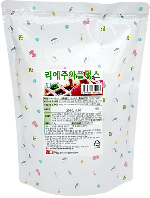 선인 리에주 와플 믹스, 1개, 1kg