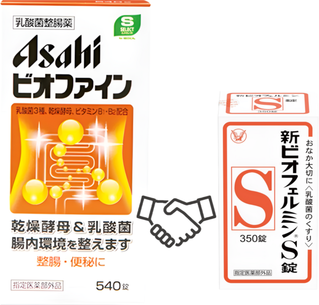 아사히 비오파인 540정 유산균3종&건조효모 정장.변비에 /비오페르민 과 동일 처방, 1개