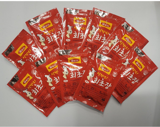 움트리 실장님 회초장 일회용 캠핑 여행 배달용, 40g, 10개