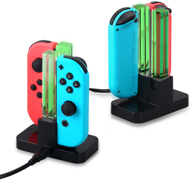 DOBE Switch Joy-Con 手把充電器, 1個, 黑,Switch