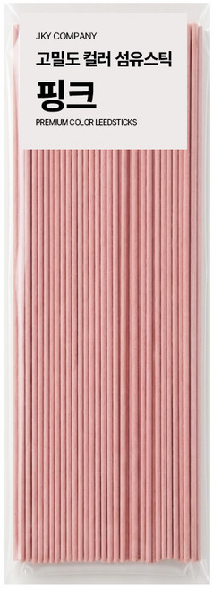 에테르나 프리미엄 고밀도 디퓨져 컬러 섬유스틱 4mm x 30cm, 50개입, 1개, 핑크