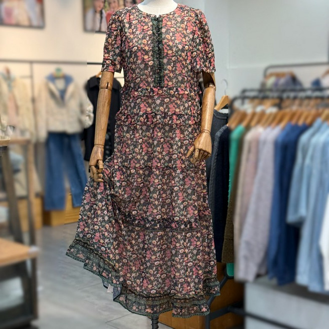 써스데이아일랜드 플라워 롱 원피스 t254mop258_DG