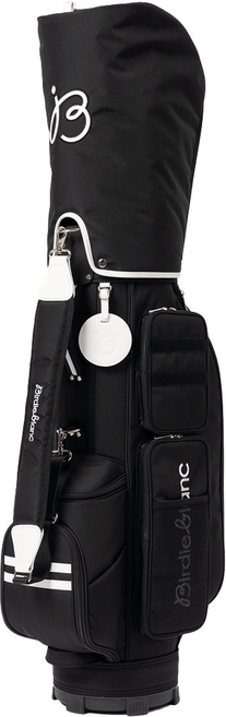 버디블랑 남자 여성 경량 골프백 9인치 캐디백 골프가방 3종, 블랙