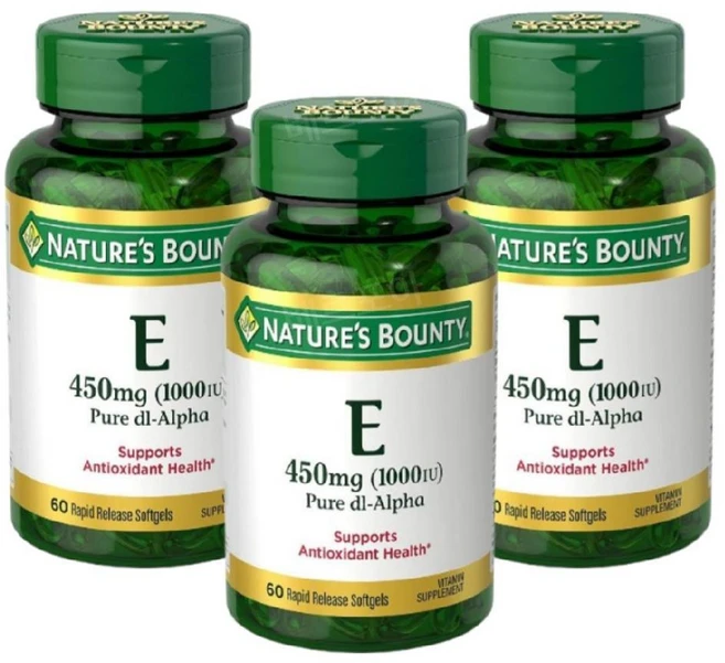 네이처스바운티 비타민E 알파토코페롤 1000IU 60정 3개 - 쿠팡