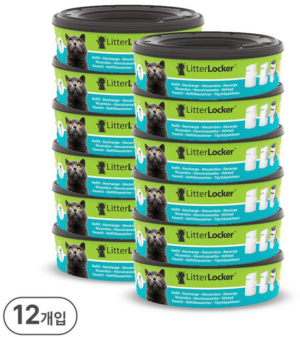 리터락커 에어씰봉투 고양이화장실, 12개