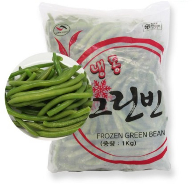 해물총각 그린빈 1kg 냉동야채, 1개