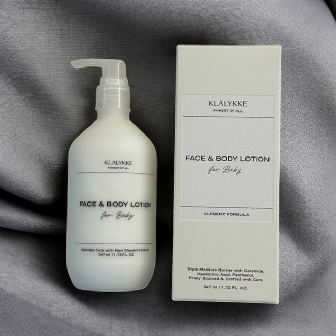 [맘가이드A등급] 클라리케 페이스 앤 바디로션 포 베이비 347ml KLALYKKE 육아필수템 3중 복합 보습 촉촉 무자극 식물유래성분 아기 유아케어 피부장벽개선 영양공급 항산화, 3개