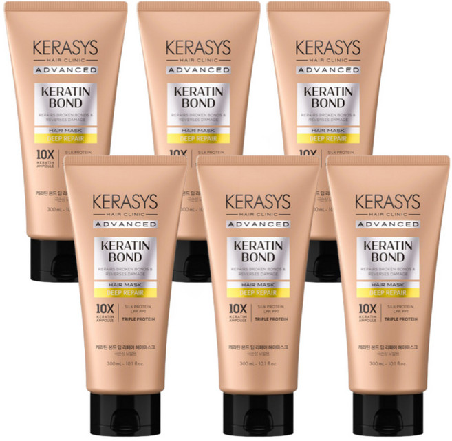 케라시스 어드밴스드 리페어 헤어팩 300ml 3개 애경, 6개