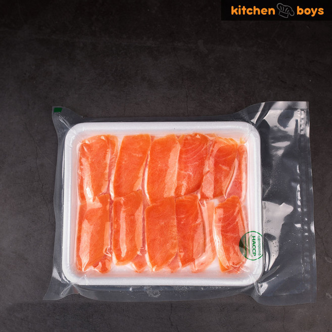 연어 슬라이스 6g 냉동 회 샐러드 덮밥 스시 스웰스 키친보이즈, 1개
