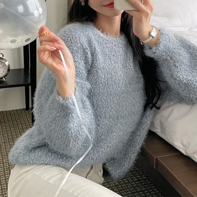 [마이더스비] 마일드 트윙클 퍼 니트