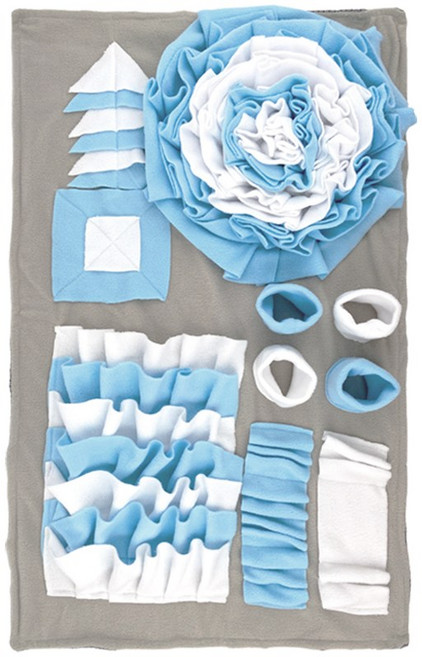 주닉스 노즈워크 매트 강아지 후각 놀이 푸드 훈련매트, 블루S