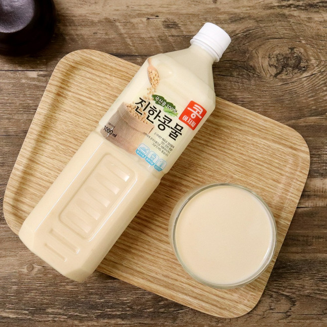 (여름별미강추!!)국산콩으로 직접 갈아 만든 콩아저씨 진한 콩물, 3개, 1L