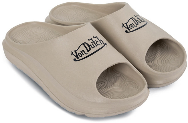 본더치 몰타 슬라이드 슬리퍼+PVC 투명 짐색Set 베이지 VC5S019BEG