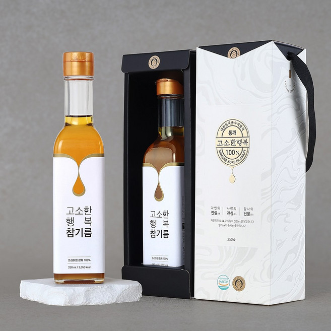 [고소한 행복] 참기름 (250ml), 1개, 250ml