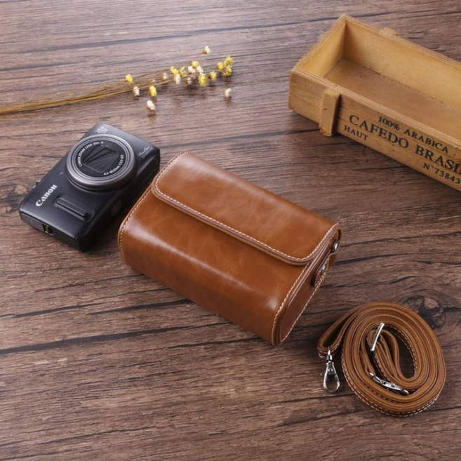 골프거리 측정기 고급 가죽 차쉬넬케이스 가로 브라운