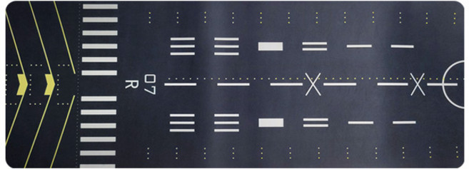 모형비행기 비행기활주로패드 공항활주로 마우스패드 80cm, 가. 7번활주로, 1개