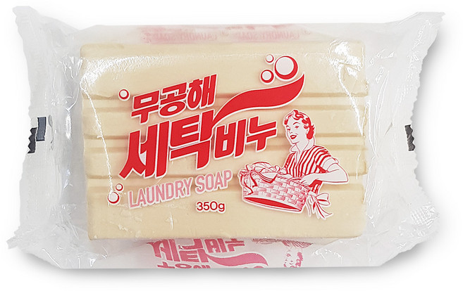 무공해 세탁비누 300g 재활용비누 빨래비누 찌든때 표백비누, 1개