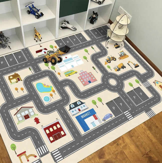 GACA 교통놀이 도로놀이 자동차놀이 아이방 인테리어 카페트 러그