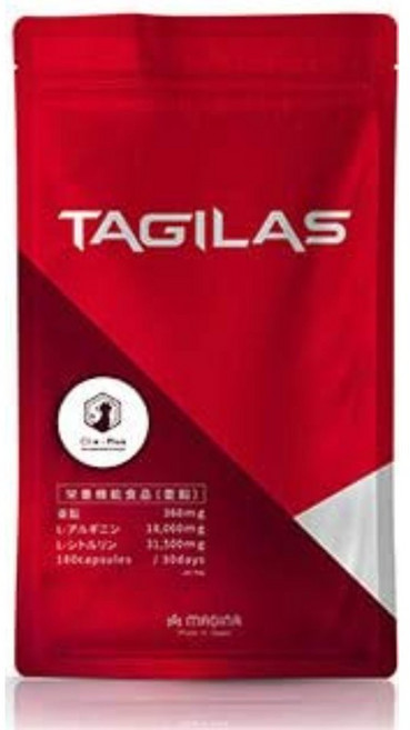 타기라스 시트룰린 아르기닌 아연 마카 흑생강 보충제 전 11종 성분 배합 63000mg 180립 영양 기능 식품 일본제, 1개, 180정