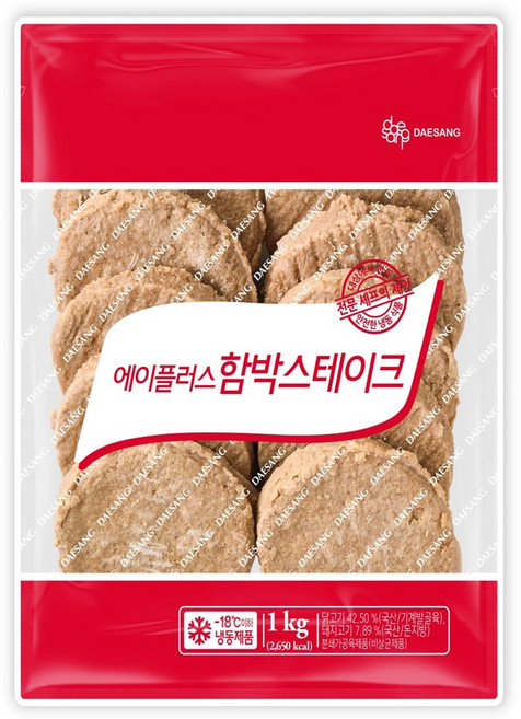 청정원 에이플러스 함박스테이크 1kg, 1개