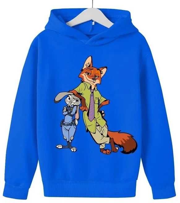 올스토어 potdemiel 패션 아동복 Zootopia Judinik 후드티 가을 겨울 소녀 및 따뜻한 스웨터, 01 120, 06 4