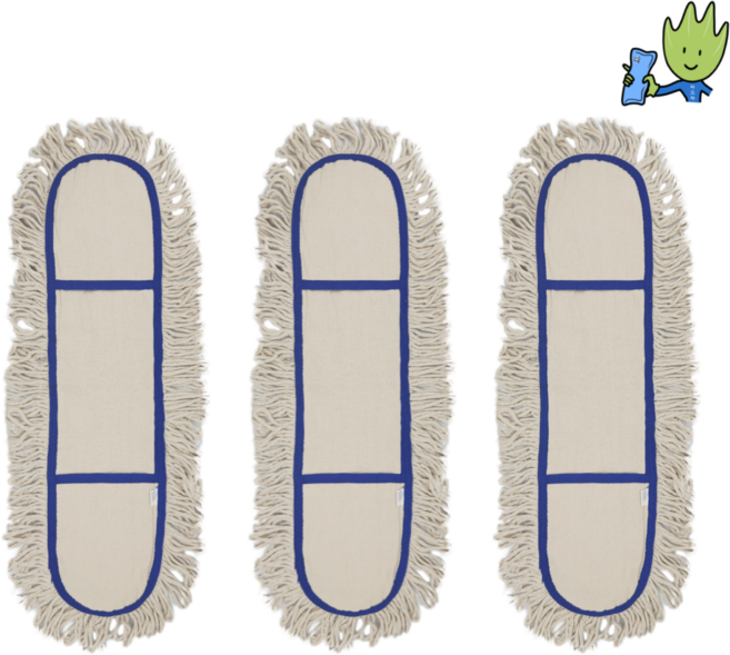 미라클디포 백색 리스킹 물걸레 60cm 90cm 105cm, 3개, 화이트
