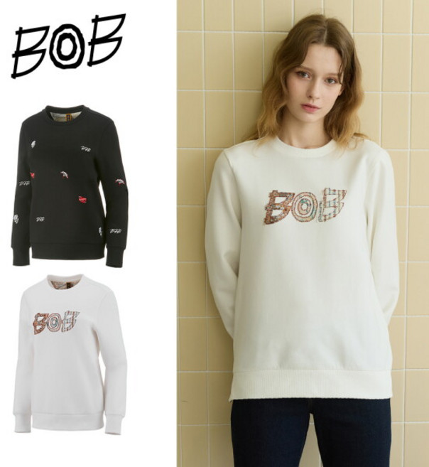 [메종비오비(BOB)] ○ [런칭가 99 000원] BOB 여성 26SS 크래프트 아르티코 맨투맨 2종
