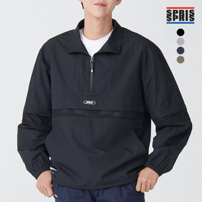 [최초가49 000][스프리스] 남성 3단 배색 아노락 점퍼_P31MJ5300