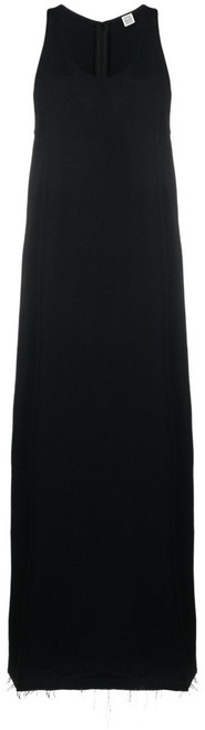 토템 스쿱 넥 민소매 드레스