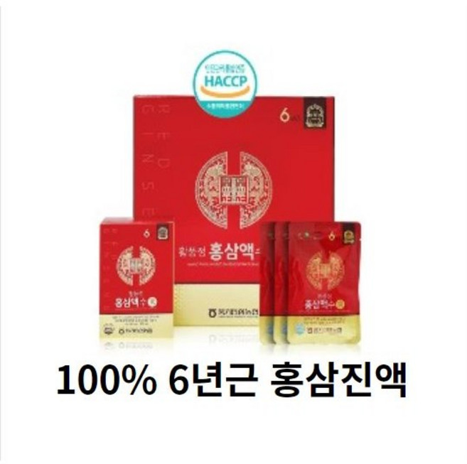 [풍기인삼농협 직영] 황풍정 6년근 홍삼액 수 70ml x 60포, 단품, 60개