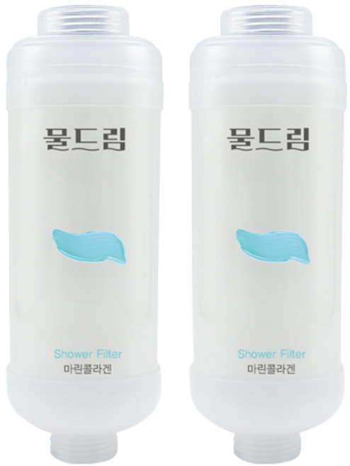 샤워필터 염소제거 비타민C 피부보습 녹물제거 두피케어 아로마향, 2개, 아이리스