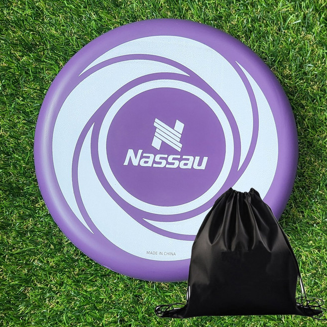 낫소 플라잉디스크 소프트 원반 부메랑 투센 파우치 안전KC인증, 퍼플, 1개
