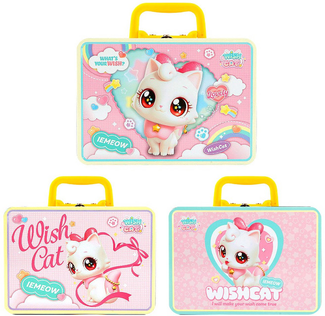 위시캣 아이냥 샴푸냥 틴 가방 여행가방 소품 보관 수납함