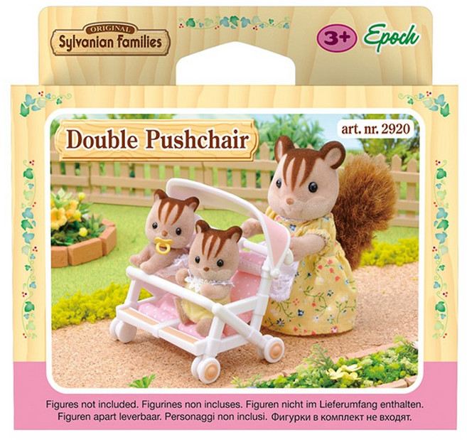 실바니안패밀리 [실바니안공식] 4533-쌍둥이 유모차(2920), 1개